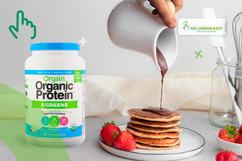 DIETA LOW CARB - RECEITA - PANQUECAS DE PROTEÍNA VEGETAL