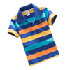 T-Shirt Polo infantil Listrada -  Azul