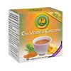 Chá Infusão Verde e Curcuma Cem Porcento 13gr