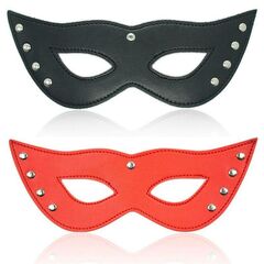 Máscara fantasia - Mulher Gato - Preta/Branca