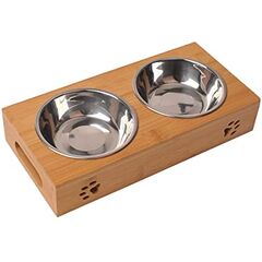 TIGELA PARA ANIMAL EM AÇO INOX COM -2DIV. HCT-BZ31S