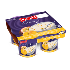 PASCUAL IOGURTE CREMOSO PÊSSEGO/MARACUJÁ - 4X125G