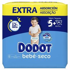 Dodot Fralda Bebé Seco Extra T5+ (12-17Kg) 56Un