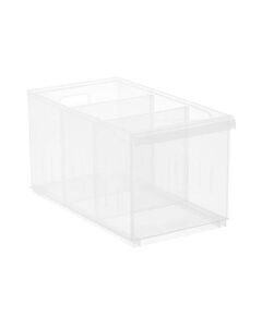 Caixa de armazenamento empilhável multiusos (larga e alta)