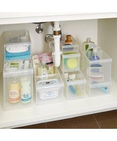 Caixa de armazenamento empilhável multiusos (média e alta)