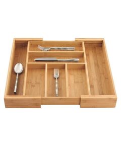 Organizador expansível para gaveta, de bambu