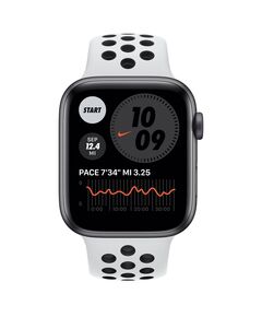 Apple Watch Nike Series 6 GPS 44mm - Platina/Preta