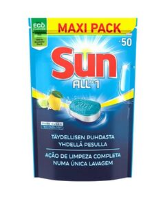 Detergente para a Máquina da Loiça - Sun All in 1 50 pastilhas
