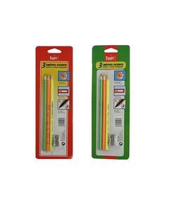 Kit de 3 Lápis com Afia-Lápis – Pampy