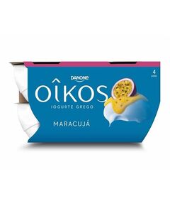 Iogurte Grego Oikos Danone Maracujá - 4Un