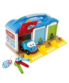 Garagem com 3 portas e carrinho