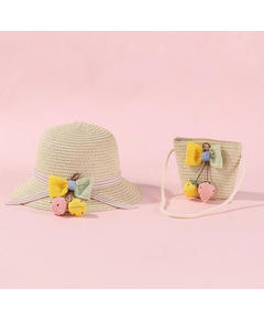 Conjunto Chapéu e Bolsa Infantil