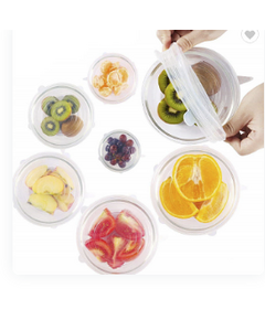 Conjunto 6 tampas Silicone