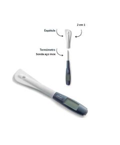 TERMOMETRO COM ESPATULA SILICONE SONDA 25CM