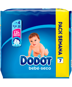 Fraldas Dodot Pack Semana Etapa 4 9-14 Kg 30un