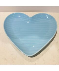 Prato coração Pequeno Azul