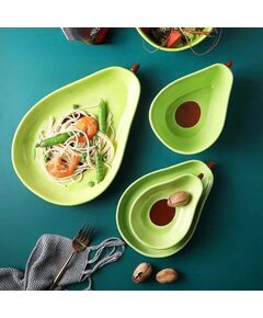 Prato de Cerâmica de Abacate