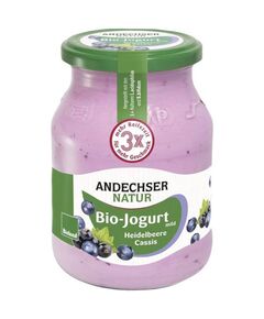 Iogurte Biologico Andechser - Mirtilo-Cassis 500g