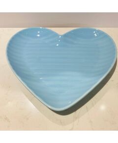 Prato coração Grande Azul