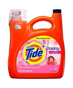 Detergente de roupa líquido Tide Plus Downy, 110 lavagens
