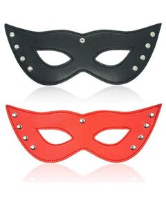 Máscara fantasia - Mulher Gato - Preta/Branca