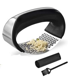 Prensa de Alho com Descacador de Silicone e Escova