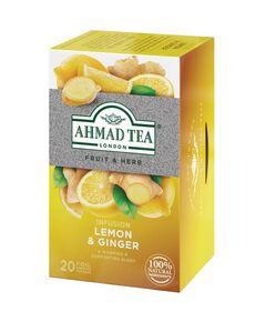 Chá de Limão e Gengíbre Ahmad 20 Unid.
