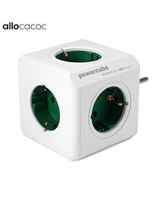 Allocacoc Tomada Powercube 4 Tomadas + 2 USB 16A