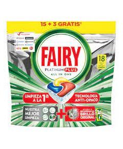 Detergente Máquina Platinum Plus 18 Cápsulas - Fairy