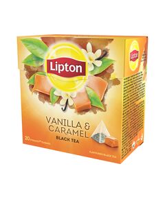 Chá Lipton Preto Baunilha & Caramelo 20 saq