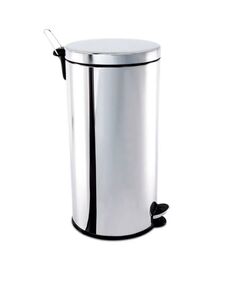 Balde de Lixo Multiuso Aço Inox c/ Cesto Removível 32L