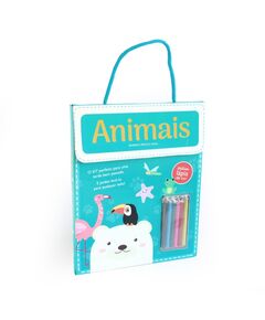 Livro Diverkit: Pinta e Cola - Animais