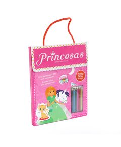 Livro Diverkit: Pinta e Cola - Princesas