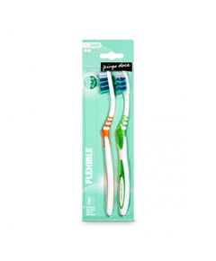 Escova de Dentes Flexible Suave 2 Un - Pingo Doce