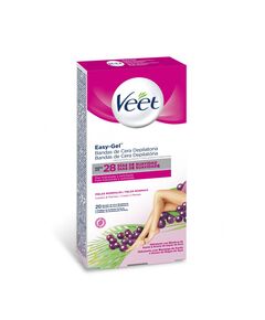Easy Gel Banda De Cera Depilatoria Pele Normal Corpo E Pernas - Veet