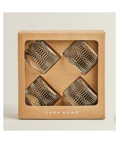 Porta Guardanapos Com Detalhes Dourado - Zara Home