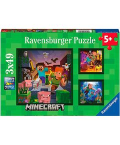 Quebra-cabeça Infantil Minecraft 3x49p