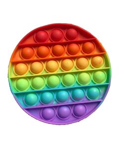 Pop It Fidget Anti-Stress Redondo - Colorido