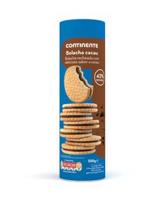 Bolacha recheada continente 500g