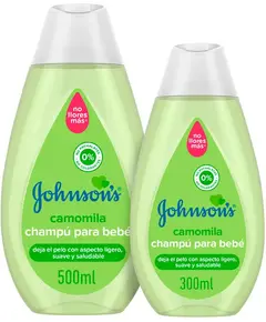 Shampú Johnsons camomila 500ml+300ml