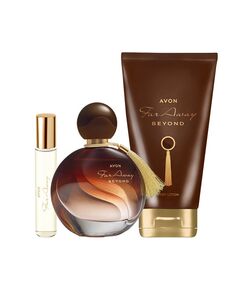 Avon Far Away Beyond  -  Parfum 50ml +Purse Spray 10ml + Body Lotion 150ml