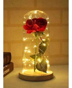 cupra de  rosa de vidro decorativa