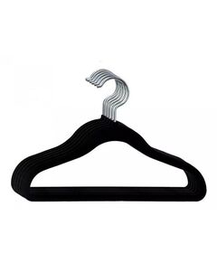 Cabide de Veludo - 10 unid. (Preto)