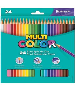 Lápis de Cor Hexagonal 12 Cores – MultiColor