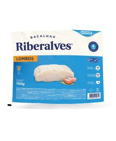 Lombos de Bacalhau MSC congelados Riberalves 4M - 700G