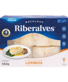 Lombos de Bacalhau MSC congelados Riberalves 9 unid - 2kg