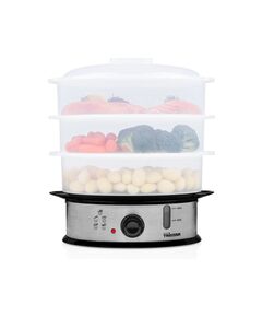 Máquina cozedor a vapor de três camadas sem BPA - Tristar
