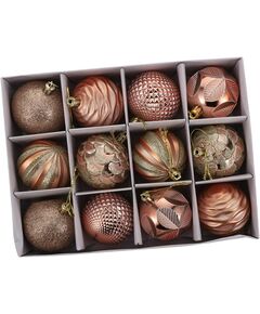 12 peças de enfeites de bolas de Natal