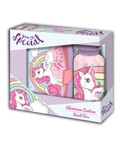 Conjunto Sanduicheira + Garrafa de Alumínio Unicórnio