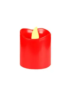 Vela LED Vermelha-Plastico